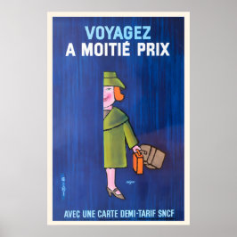 Reiseplakat für Zugreisen im Vintage-Stil Poster