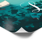 Reiseplakat Gardasee Italien Poster (Ecke)