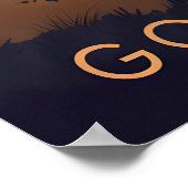 Reiseplakat "Go Camping" Campervan-Version Poster (Ecke)