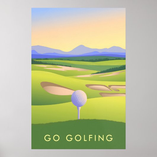 Reiseplakat "Go Golfing" Poster (Vorne)