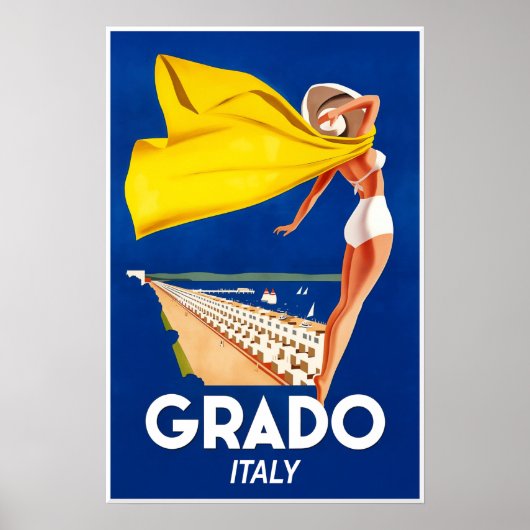 Reiseplakat Grado, Italien Poster (Vorne)