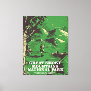 Reiseplakat Great Smoky Mountains National Park Leinwanddruck