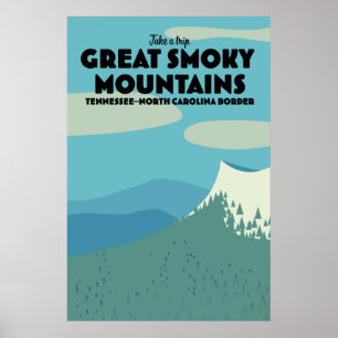 Reiseplakat Great Smoky Mountains. Poster