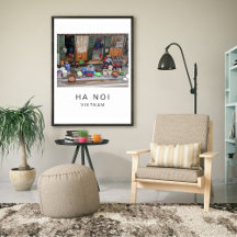 Reiseplakat, Ha Noi Vietnam, kundenspezifisch