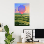 Reiseplakat Heißluftballonfahren Poster (Heimbüro)