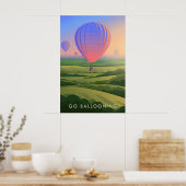 Reiseplakat Heißluftballonfahren Poster (Küche)
