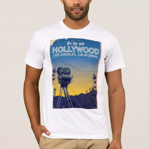 Reiseplakat Hollywood Los Angeles Kalifornien T-Shirt