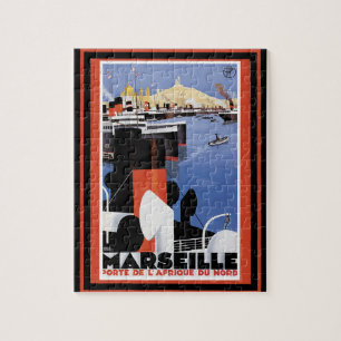 Reiseplakat im Vintage-Stil 60 Puzzle