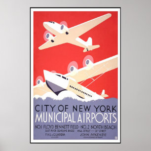 Reiseplakat im Vintage-Stil City Of New York Poster