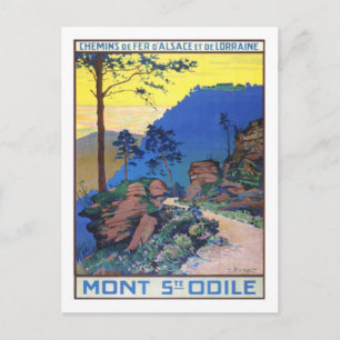 Reiseplakat im Vintage-Stil, Frankreich Postkarte