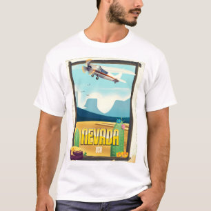 Reiseplakat im Vintage-Stil für Nevada, USA. T-Shirt