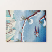 Reiseplakat im Vintagen Stil der Welt Puzzle (Horizontal)