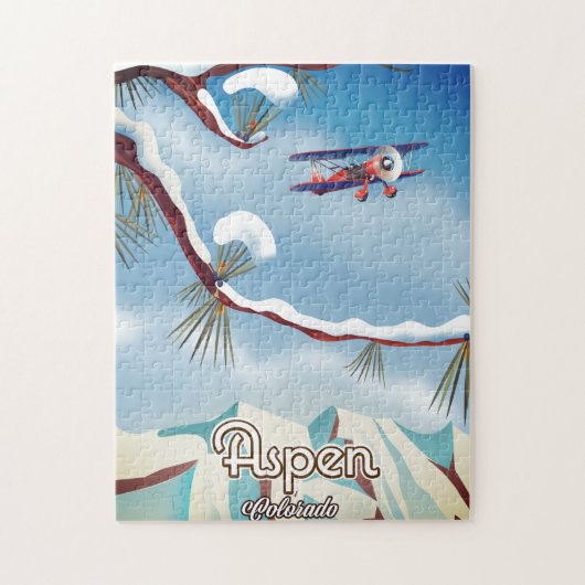 Reiseplakat im Vintagen Stil der Welt Puzzle (Vertikal)