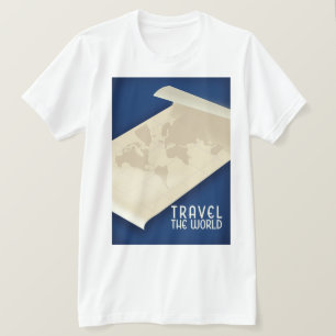 Reiseplakat im Vintagen Stil der Welt T-Shirt