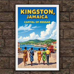 Reiseplakat Jamaika Vintage 1960er Jahre Poster