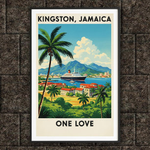 Reiseplakat Jamaika Vintage 1960er Jahre Poster