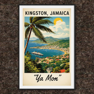 Reiseplakat Jamaika Vintage 1960er Jahre Poster