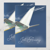 Reiseplakat Jet Away. (Vorne/Hinten)