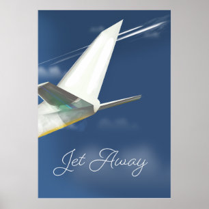 Reiseplakat Jet Away. Poster