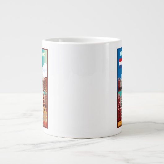 Reiseplakat Jumbo-Tasse (Vorderseite)