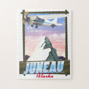 Reiseplakat Juneau Alaska Puzzle