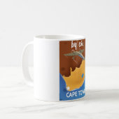 Reiseplakat Kapstadt Südafrika Kaffeetasse (Vorderseite Links)