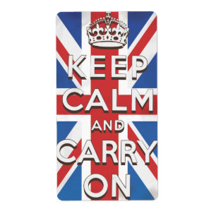 Reiseplakat 'Keep Calm and Carry On'