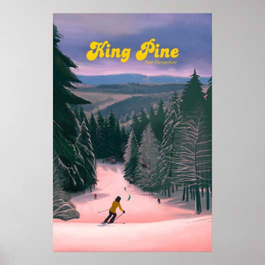 Reiseplakat King Pine Ski Resort Poster (Vorne)