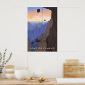 Reiseplakat "Klettere nicht" Poster (Küche)