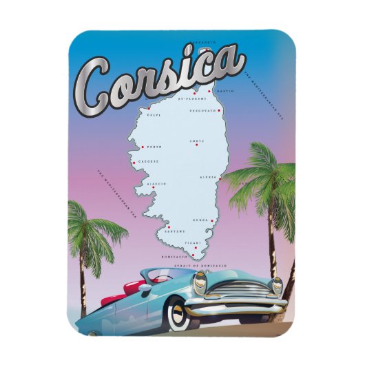 Reiseplakat Korsika Magnet (Vertikal)