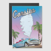 Reiseplakat Korsika Magnetkarte (Vorne/Hinten)