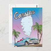 Reiseplakat Korsika Postkarte (Vorne/Hinten)