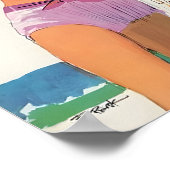 Reiseplakat Kunst Amerika Poster (Ecke)