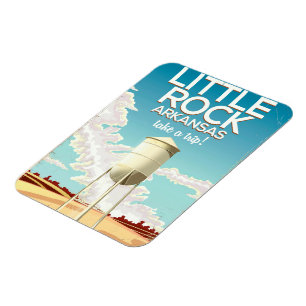 Reiseplakat Little Rock Arkansas Magnet