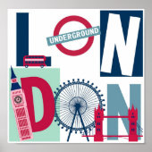 Reiseplakat - London Poster (Vorne)
