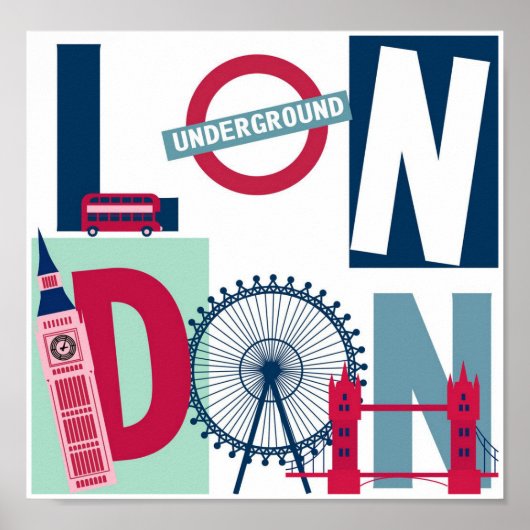 Reiseplakat - London Poster (Vorne)