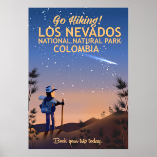 Reiseplakat Los Nevados Nationalpark Poster