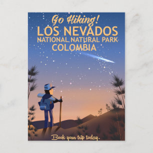 Reiseplakat Los Nevados Nationalpark Postkarte