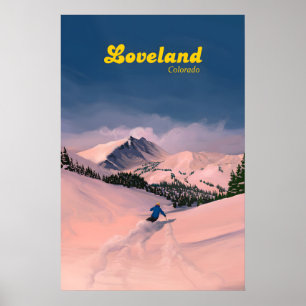 Reiseplakat Loveland Ski Resort Poster