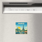 Reiseplakat-Magnet Paris Vintage Magnet (In Situ (Geschirrspüler))