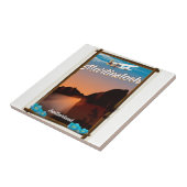 Reiseplakat Martinsloch Schweiz Fliese (Seite)