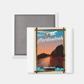 Reiseplakat Martinsloch Schweiz Magnet (Vorderseite/Rückseite)
