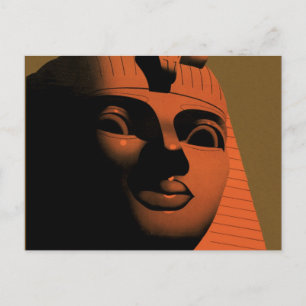 Reiseplakat mit Sphinx, Ägypten, Afrika im Vintage Postkarte