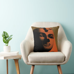 Reiseplakat mit Sphinx, Ägypten, Afrika Kissen