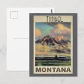 Reiseplakat Montana, Postkarte (Vorne/Hinten)