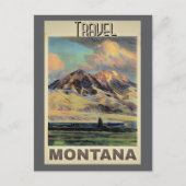 Reiseplakat Montana, Postkarte (Vorderseite)