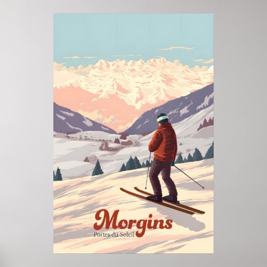 Reiseplakat Morgins-Skigebiet Poster (Vorne)
