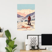 Reiseplakat Morgins-Skigebiet Poster (Heimbüro)