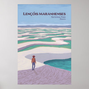 Reiseplakat Nationalpark Lençóis Maranhenses Poster