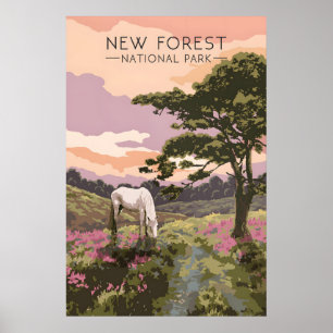 Reiseplakat Nationalpark New Forest Poster